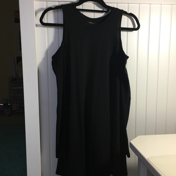Forever 21 NWoT Black Cold Shoulder Dress - Picture 2 of 2